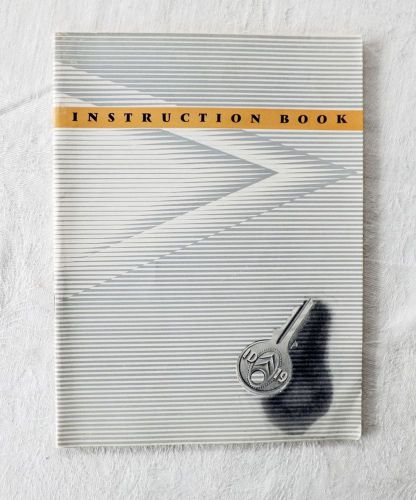 Vintage citreon id 19 instruction book 1958 original