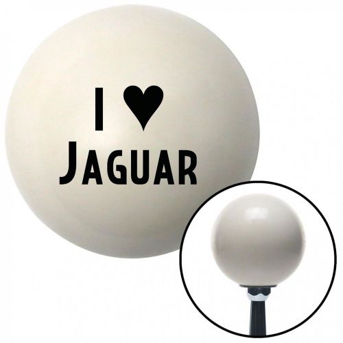 Black i &lt;3 jaguar ivory shift knob with 16mm x 1.5 inserthandle manual shift