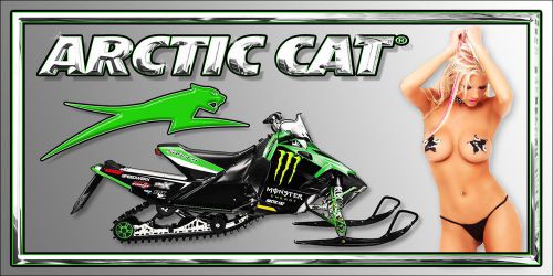 Arctic cat snowmobile racing snocross garage banner - snow chic #9