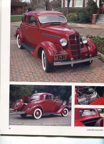 1935- 1936 plymouth color 10 page article p4 p8 p7 p6