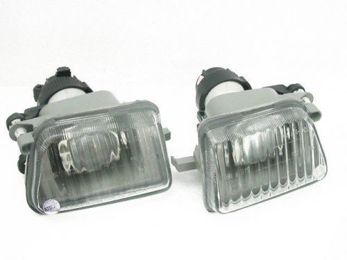 Pair big bumper projector clear fog light for vw 1985-1992 golf ii / jetta mk2