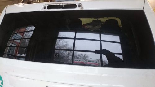 10-13 jeep patriot rear window glass lift gate tail hatch tinted heated