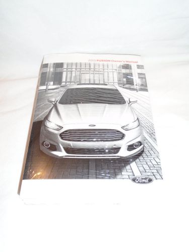 2013 ford fusion owners manual with case and supplemental guide info! great cond