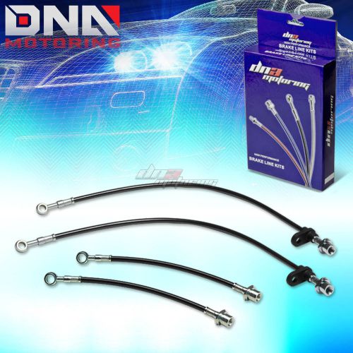 For 94-99 toyota celica gts st204 05-10 tc stainless black brake line rear disc