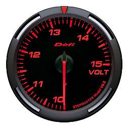 Defi racer gauge 60mm voltage meter df11902 red