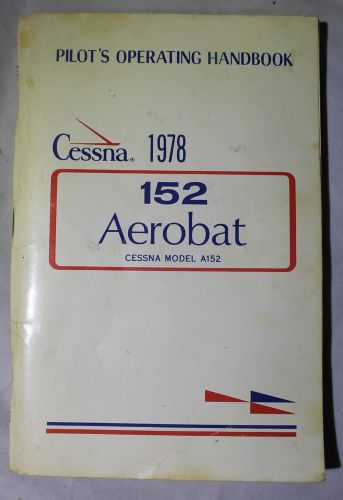 1978 cessna 150 aerobat pilots owners operating information manual handbook