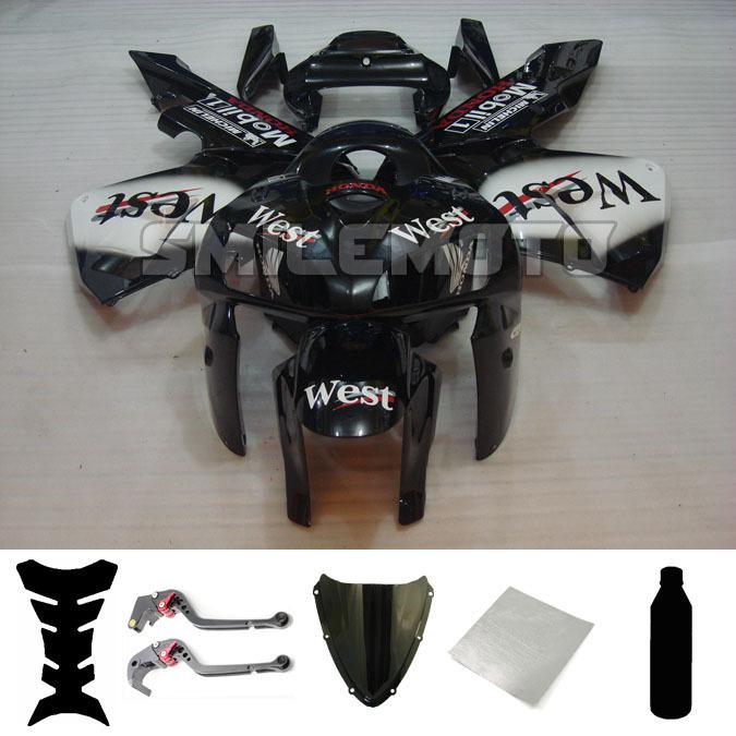 Bundle injection fairing windscreen levers for honda 2005 2006 cbr 600 rr f5 pan