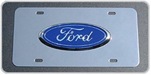 Ford  stainless steel 3-d  license plate frame -