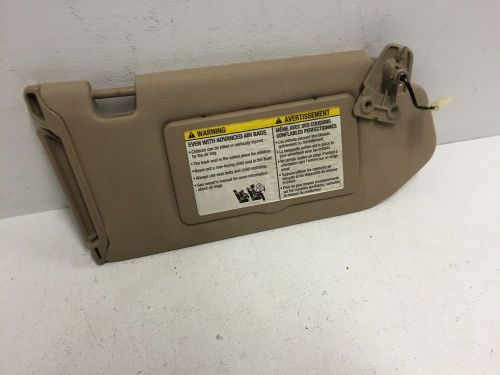 2005 2007 nissan maxima sun visor passenger side oem color tan sunvisor