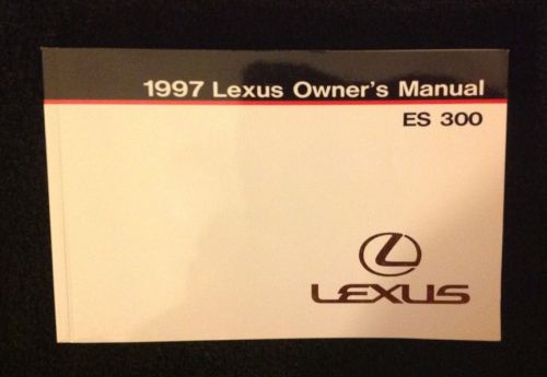 1997 lexus es 300 owner&#039;s manual