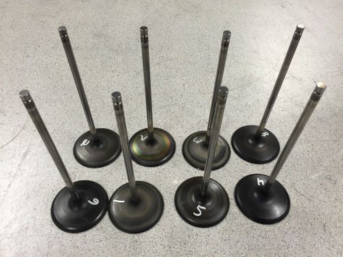 Nascar del west coated titanium valves 2.200 x 6.080&#034; x 6mm flat face solid stem