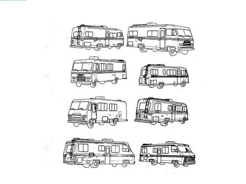 Champion motorhome rv service manual set -900pg titan transstar transvan repair