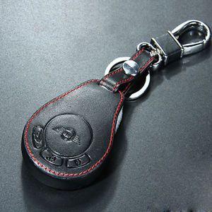 Car remote key fob case holder leather black cover  bmw mini cooper countryman