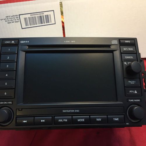 05-07 chrysler dodge jeep rec navigation gps radio 6 cd changer refurbished.