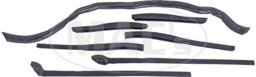 1959 fairlane convertible folding top irons to door glass seal set (7 pieces)