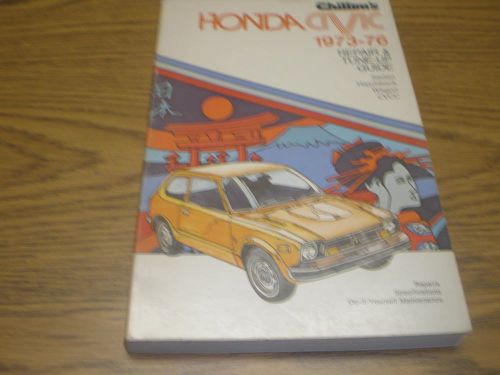 73-76 honda civic repair manual chilton&#039;s sedan hatchback wagon cvcc 12 pics