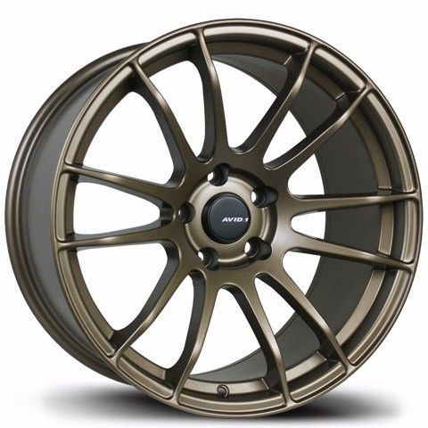 18x8.5 5x100 matt bronze rims avid.1 wheels (4) new 18x8.5 et 33 euro style  rim