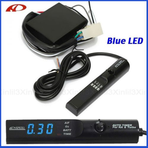 Universal car turbo timer for na&amp;turbo black pen control blue led flameout delay