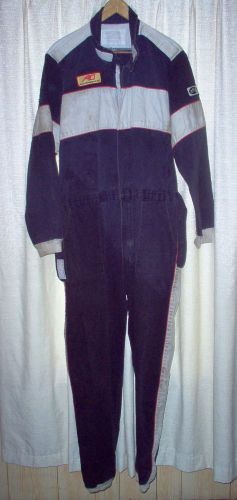 Drivers racing suit black 3-2a/1 stock car, go kart, drag racing