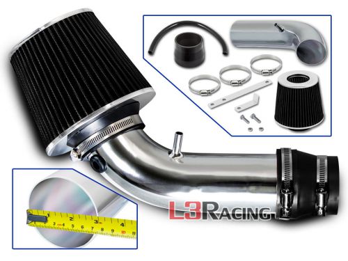 99-03 suzuki grand vitara 2.5 l4 short ram air intake kit +black cone filter