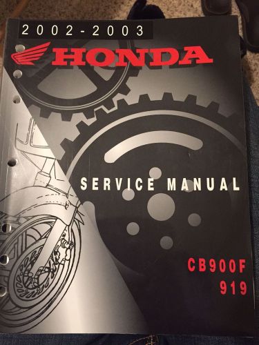 2002-2003 honda cb900f 919 maintenance manual