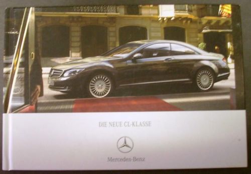 2007 mercedes-benz cl class hard cover prestige sales brochure german text rare!