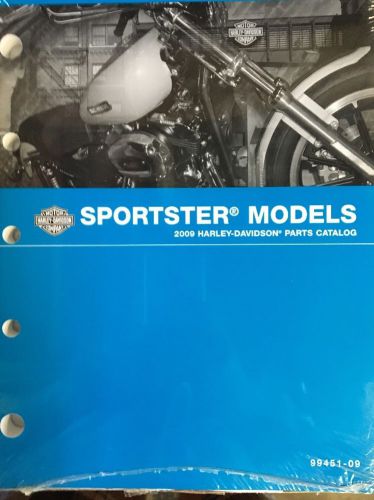 Harley-davidson 2009 sportster models parts catalog p/n 99451-09 new unopened