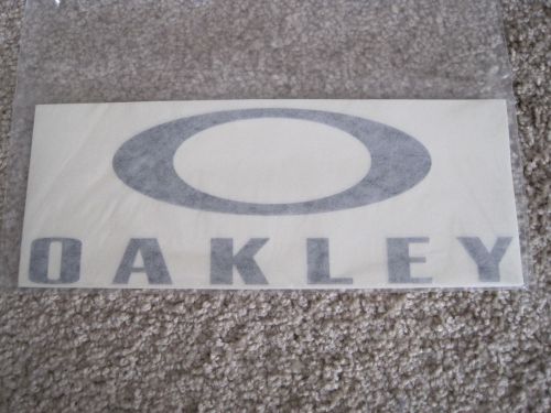 *5-pack* oakley foundation logo vinyl die-cut window sticker **white only* 5.5&#034;