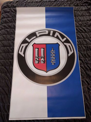 Bmw alpina banner 26&#034;1/2 x 46&#034;1/8