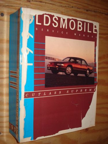 1990 oldsmobile cutlass supreme shop manual set service books oem repair set