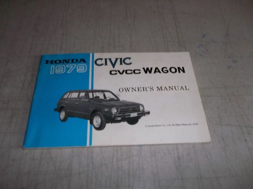 1979 honda civic cvcc owners manual