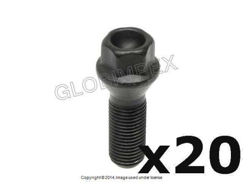 Bmw e65 e66 e83 745i 750i 760i x3 (2002-2009) lug bolt black (14 x 1.5 mm) febi