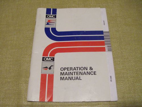 Omc johnson evinrude outboard operation &amp; maintenance manual 20 30hp 212153