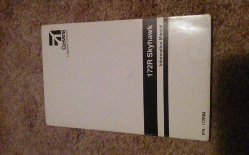 Cessna 172r skyhawk information manual pilot operating handbook