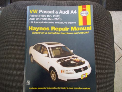 Haynes vw passat &amp; audi a4 1996 to 2001 for audi &amp; 1998 to 2001 vw passat