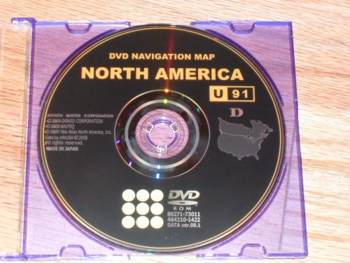 Toyota navigation disc dvd cd map u91 gps navagation disk