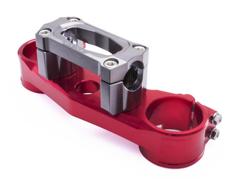 7/8 handlebar zeta standard complete top triple clamp (red) kit 2012 crf250l