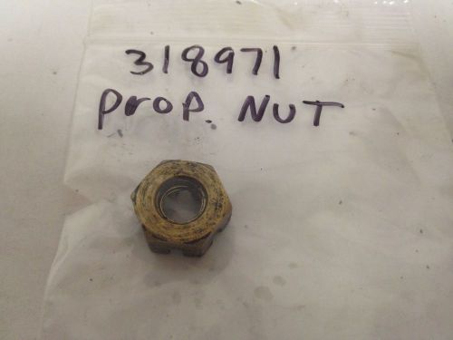 1981 omc evinrude johnson 15hp e15rcis propeller nut 318971 0318971