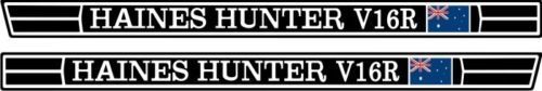 New haines hunter v16r decals ski fish boat 1200 x 85mm