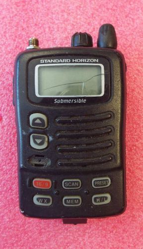 Standard horizon hx460sb submersible vhf / fm marine transceiver-untested@hs,j14