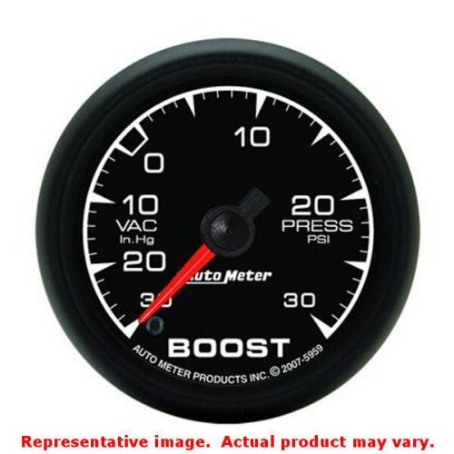 Auto meter 5959 es series black 2-1/16&#034; (52.4mm) range: 30 in hg/30 psi fits:un