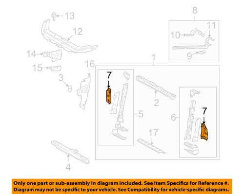 Toyota oem 06-15 rav4 radiator support-side support stay left 531880r010