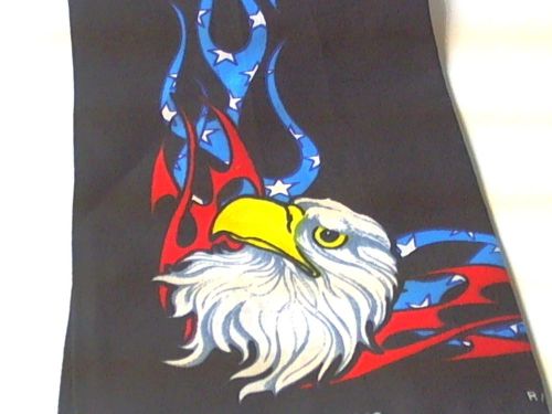 Zan headgear black usa eagle bandanna hair band headband handkerchief skullcap