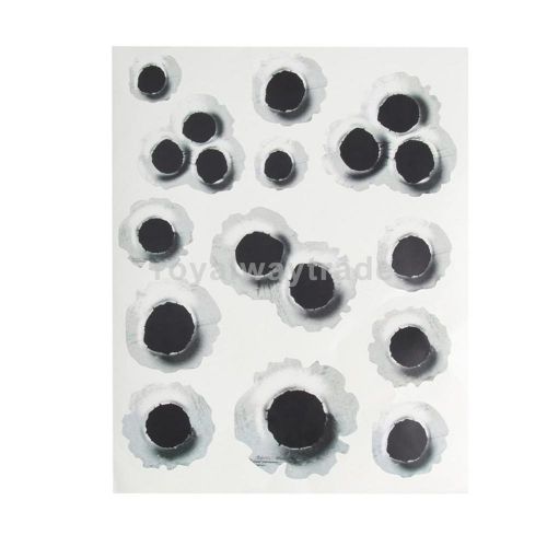 21 bullet holes orifice waterproof sticker graphic decal for car window