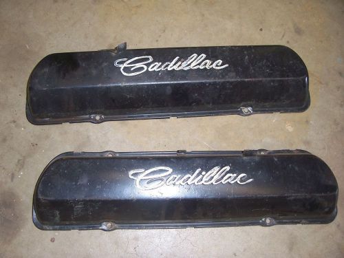 1965 1966 cadillac 429 engine motor valve cover set pair hot rod rat rod