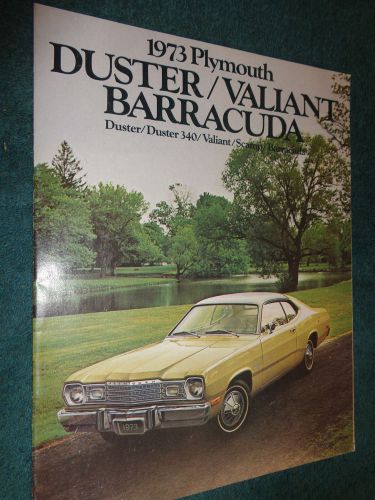 1973 plymouth barracuda duster valiant sales catalog original dealer brochure