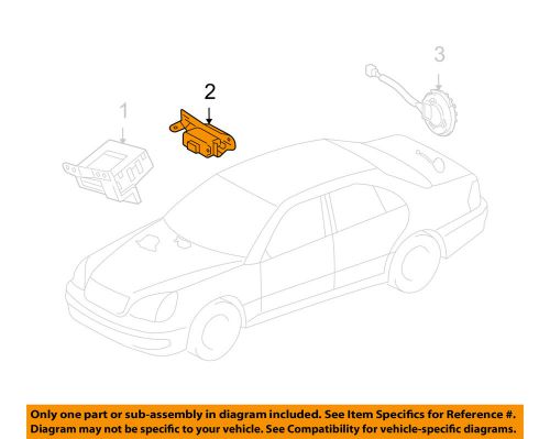 Lexus toyota oem 04-06 ls430 alarm system-control module 8978050050