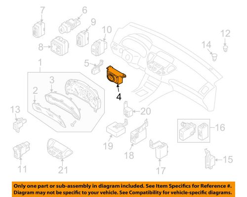 Infiniti nissan oem 03-04 m45-clock 25810cr900