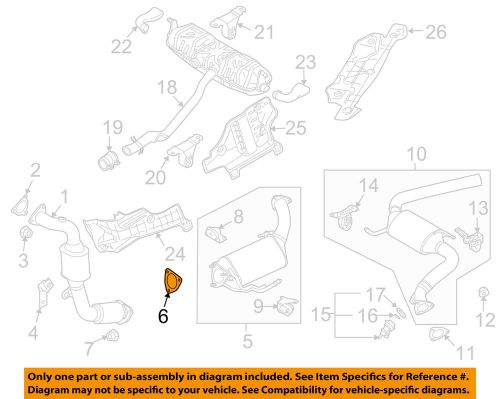 Audi oem 07-10 q7 4.2l-v8 exhaust-catalytic cnvrtr gasket 7l0253115a