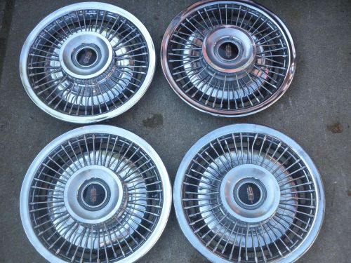 1970 - 71 oldsmobile 442 wire hubcaps (4) 14 inch